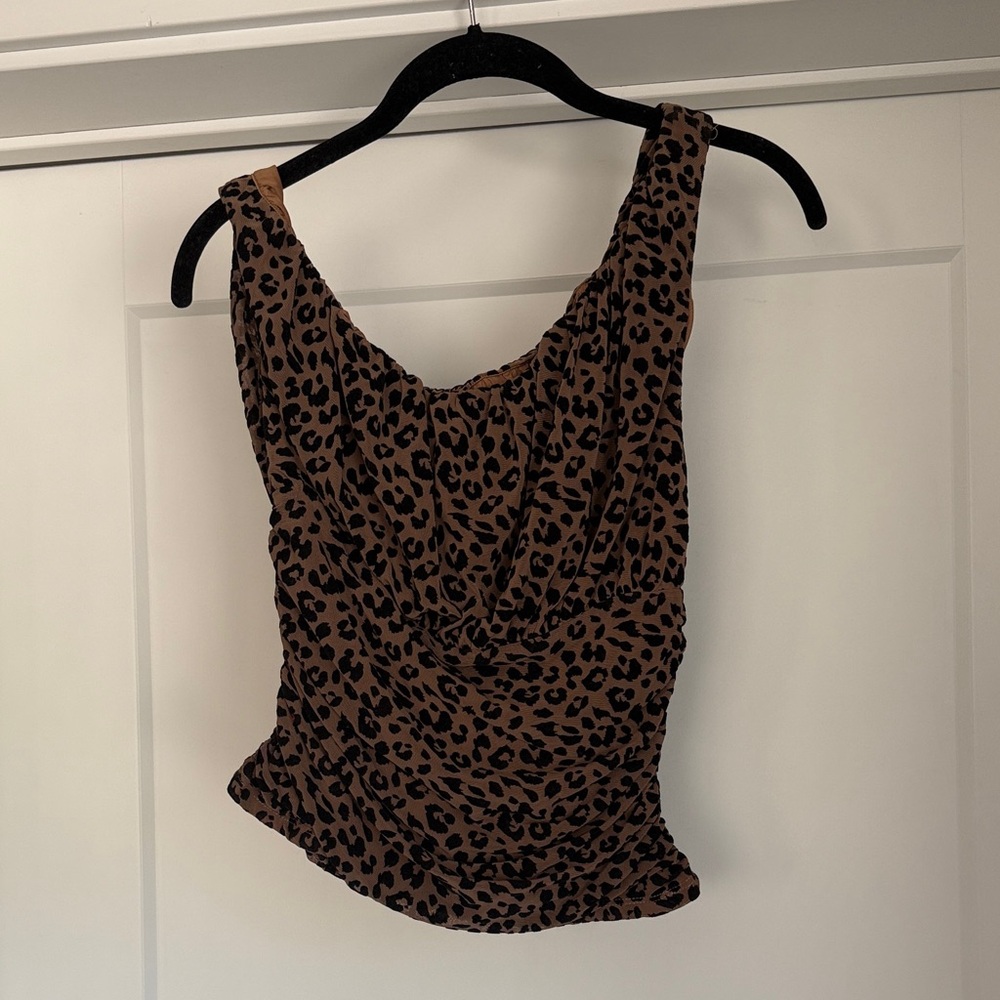 NWOT Majorelle Leopard Print Top